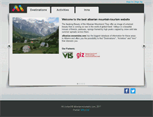 Tablet Screenshot of albanian-mountains.com